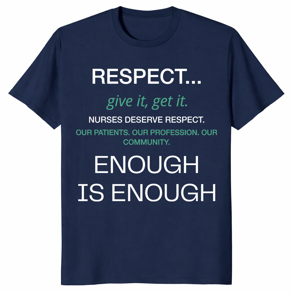 Respect Nurses Enough Is Enough Shirt | Nurse Appreciation Tee | Cuccico