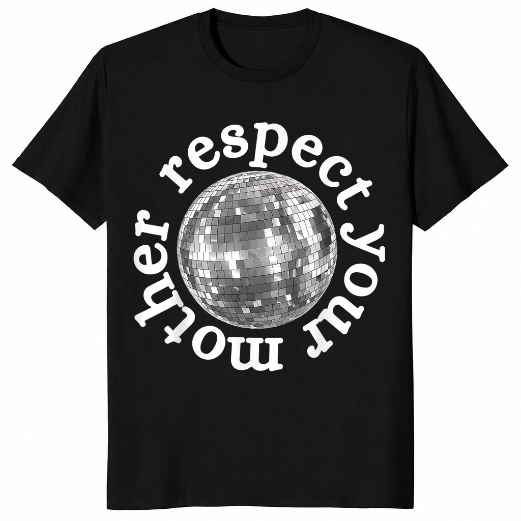 Respect Your Mother Shirt in black
