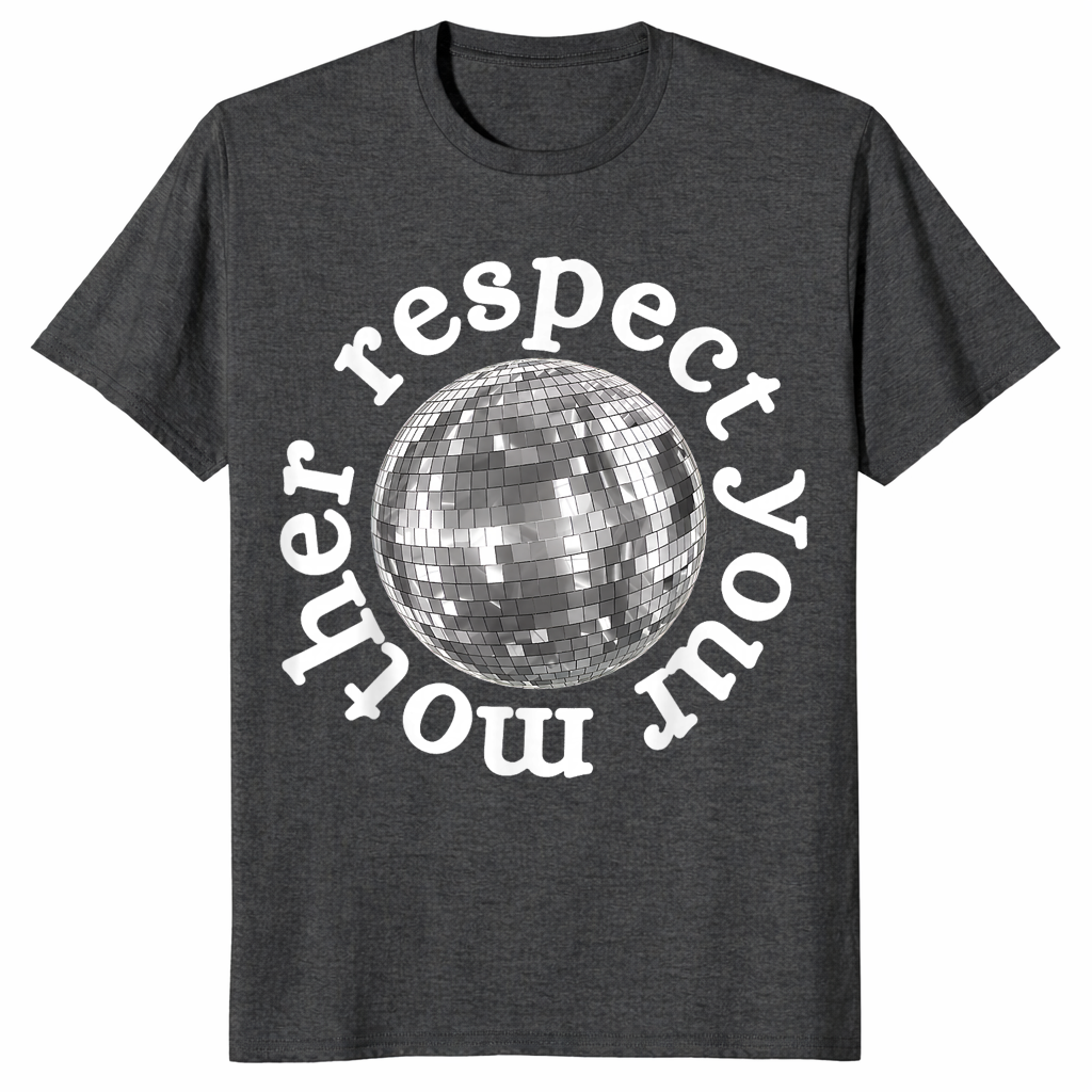 Respect Your Mother Shirt in dark heather grey