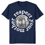 Respect Your Mother Shirt in navy