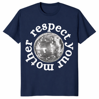 Respect Your Mother Shirt in navy