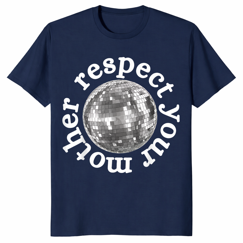 Respect Your Mother Shirt in navy