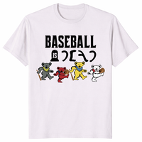 Retro Baseball Fan Gift tee with bold Baseball Is Dead bear artwork