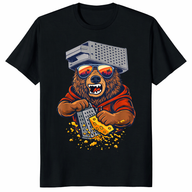 Retro bear cheese grater hat tee showing funny bear grating cheese with cool sunglasses sunset art