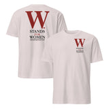 Retro George W Bush political shirt in white with campaign-style front chest print