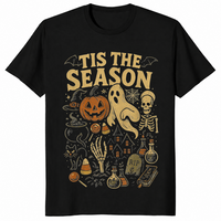 Retro Halloween shirt in black