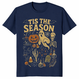 Retro Halloween shirt in navy