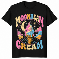 Retro ice cream shirt in black