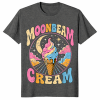 Retro ice cream shirt in dark heather