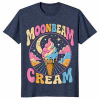 Retro ice cream shirt in heather navy