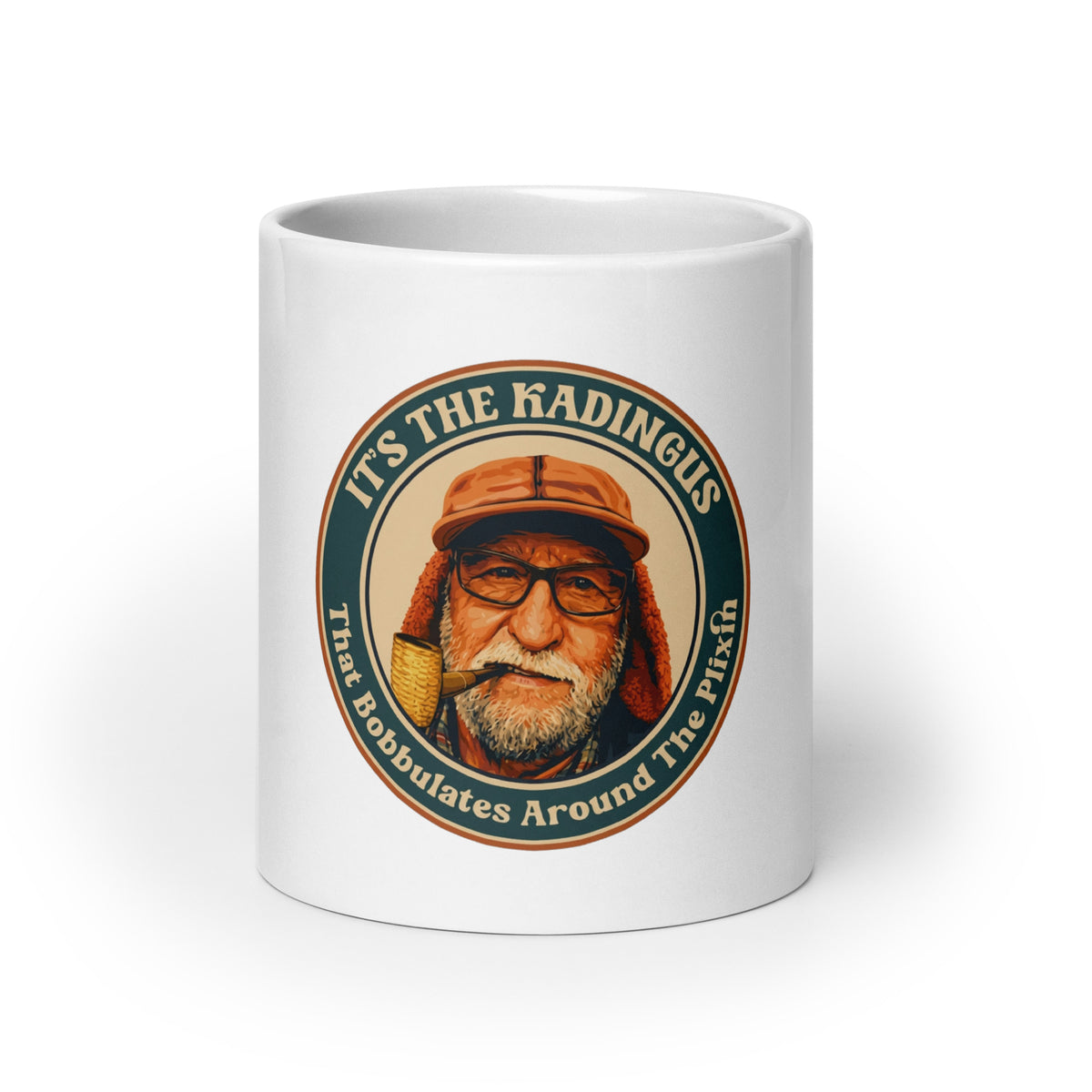 Retro Kadingus coffee cup funny gift mug with nostalgic character artwork