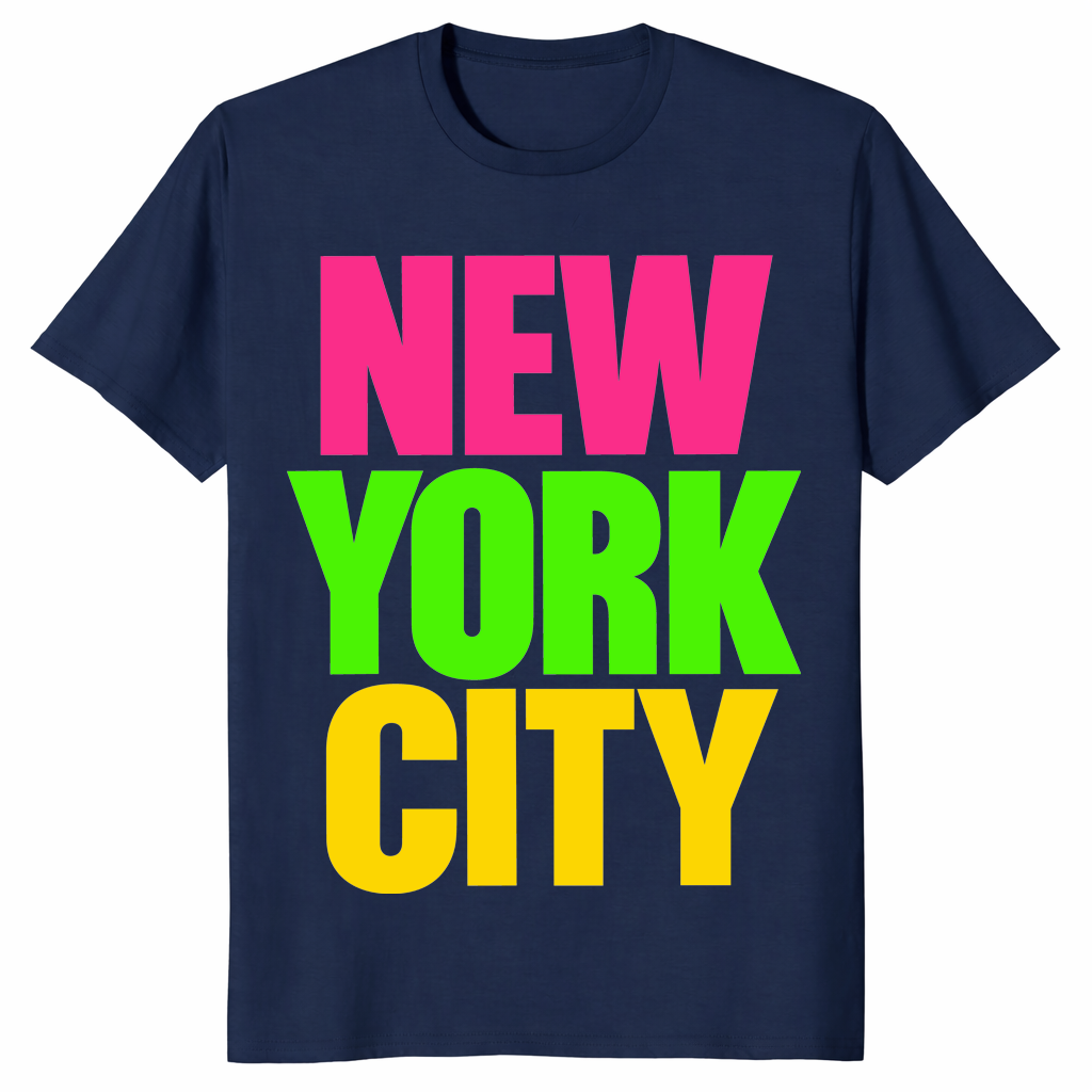 Retro NYC shirt mockup, vintage New York City souvenir tee