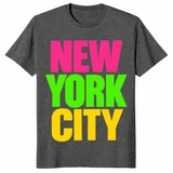 Neon New York City retro shirt, Big Apple graphic T-shirt