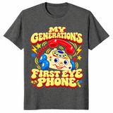 Retro toy phone shirt in dark heather