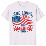 Retro USA 250th Year Christian Patriotic Shirt in Ice Grey