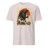Retro Vintage Godzilla Great Wave T-Shirt in Ice Grey by Cuccico