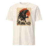 Retro Vintage Godzilla Great Wave T-Shirt in Natural by Cuccico