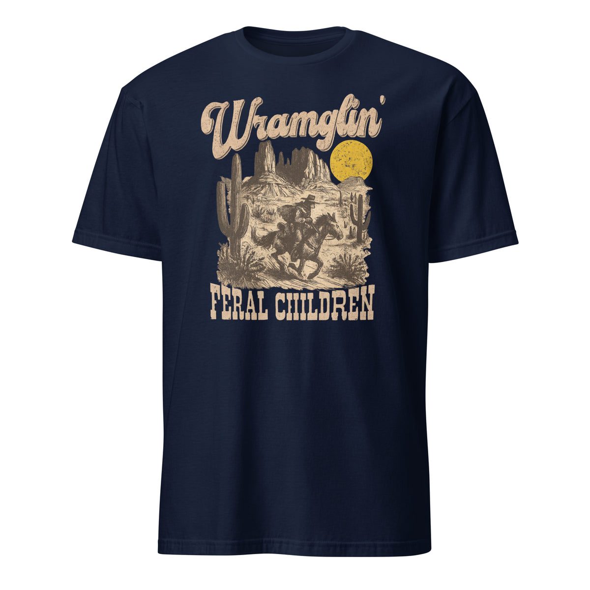 Retro Wranglin' Feral Children Raccoon Tee | Western Vintage Gift – Cuccico | Cuccico Design