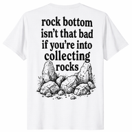 Rock collecting shirt in white