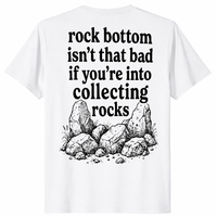 Rock collecting shirt in white