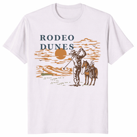 Rodeo Dunes golf shirt in ice grey links golf bucket list fan tee
