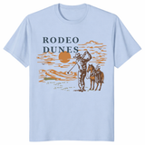 Rodeo Dunes golf shirt in light blue Dream Golf Colorado fan tee