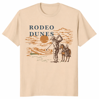 Rodeo Dunes golf shirt in sand Coore Crenshaw Colorado golf fan tee