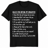 Rules For Dating My Daughter shirt in black
