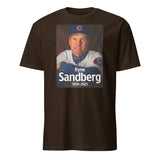 Baseball Legend Ryne Sandberg Memorial Tee in dark chocolate by Cuccico