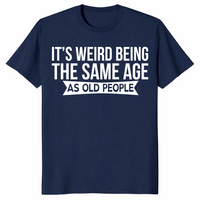 Same Age As Old People shirt in navy