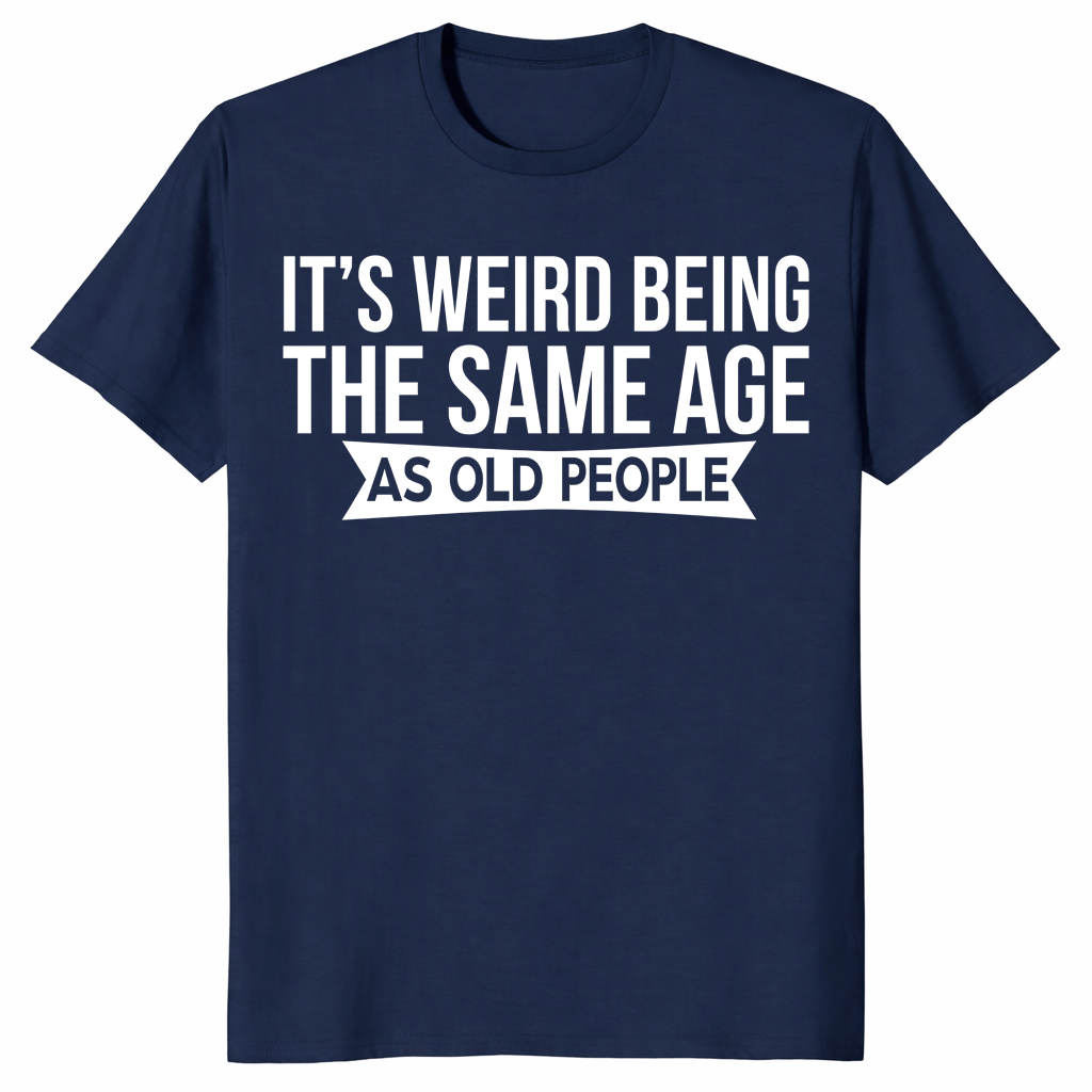 Same Age As Old People shirt in navy