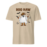 Boo Haw Shirt in Sand – Ghost Cowboy Spooky Fall Western Tee by Cuccico