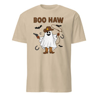 Boo Haw Shirt in Sand – Ghost Cowboy Spooky Fall Western Tee by Cuccico