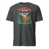 Santa Jesus Christmas Shirt – Boys Are Back In Town Funny Christmas Tee | Cuccico | Cuccico