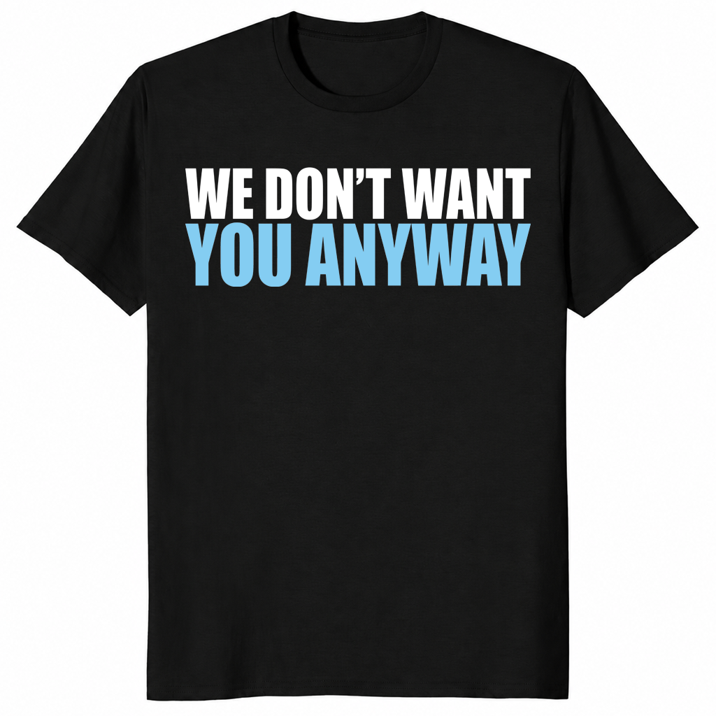 Sarcastic shirt in black