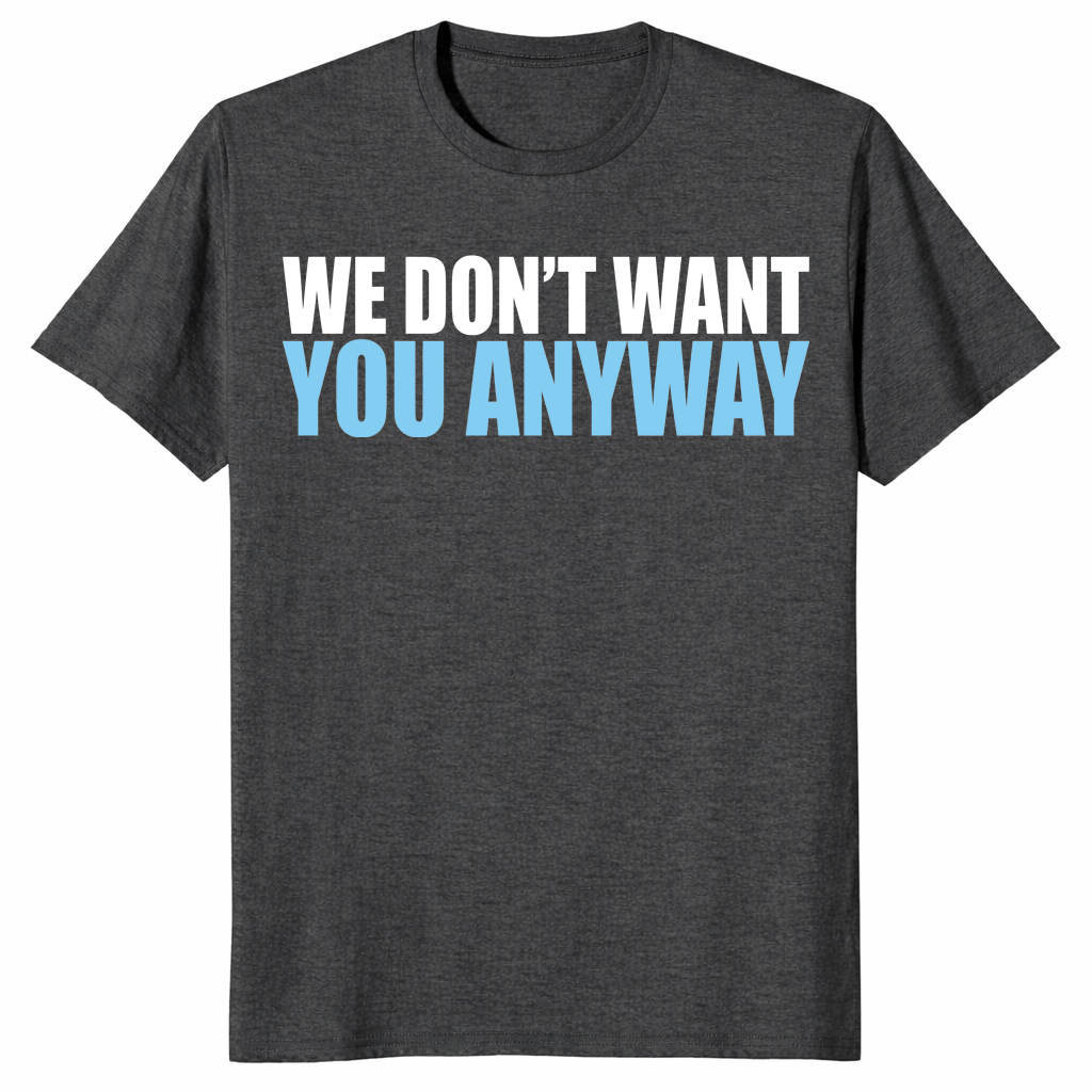 Sarcastic shirt in dark heather grey