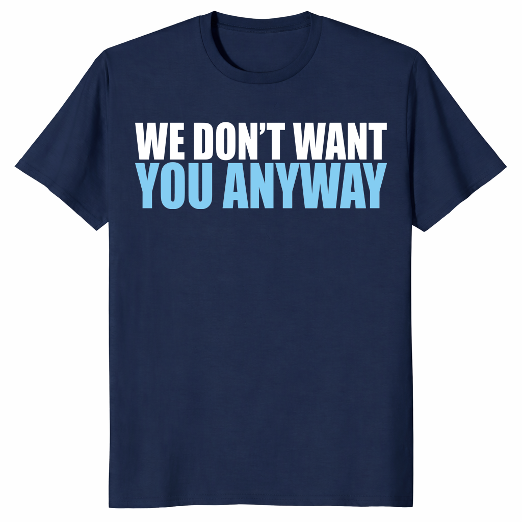 Sarcastic shirt in navy