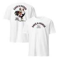 Save a horse ride a cock instead shirt in white