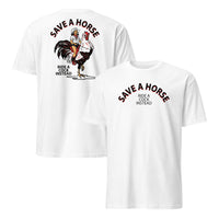 Save a horse ride a cock instead shirt in white