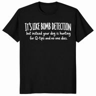 Scent work dog shirt in black