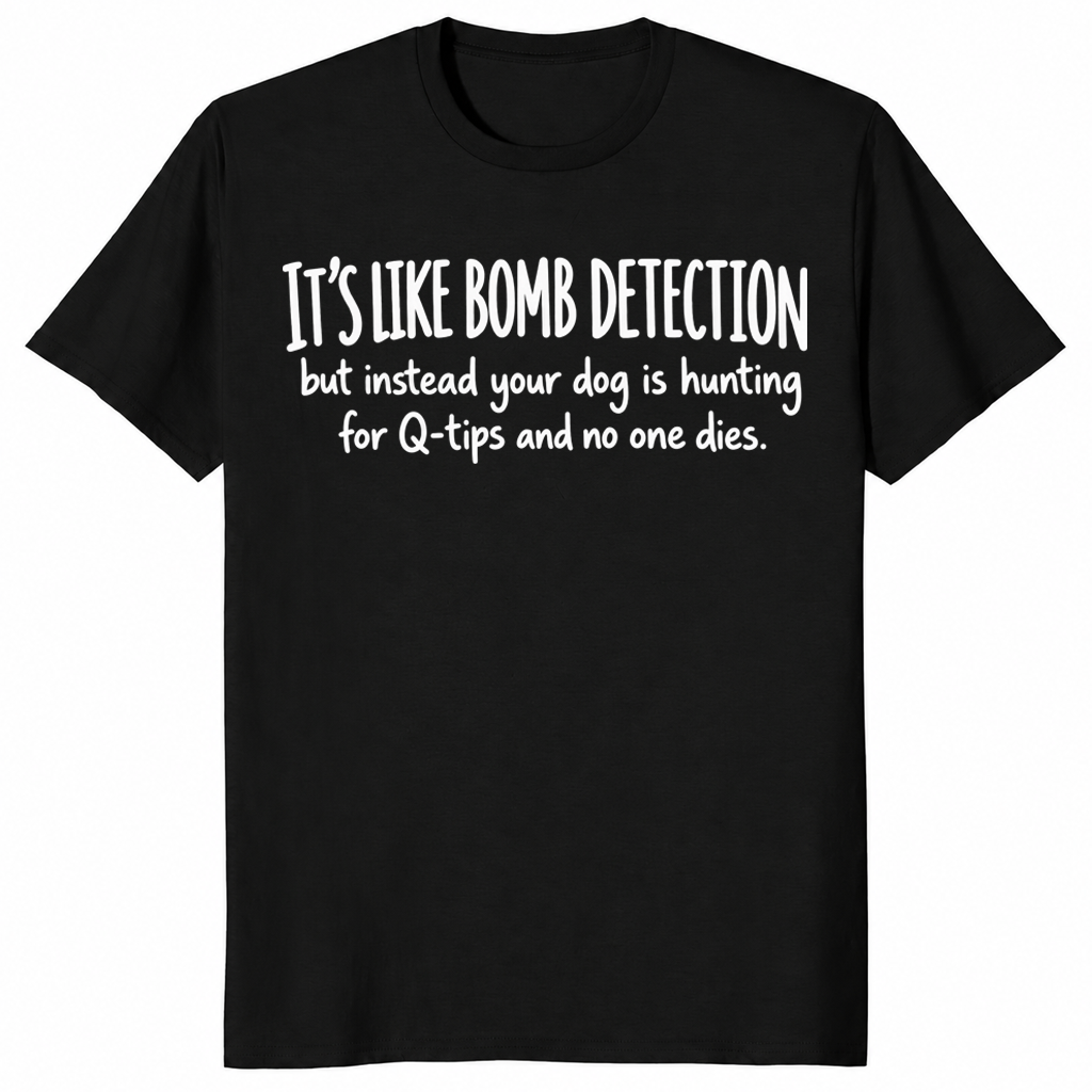 Scent work dog shirt in black