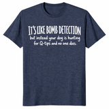 Scent work dog shirt in heather navy