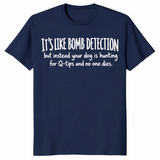 Scent work dog shirt in navy