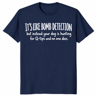 Scent work dog shirt in navy