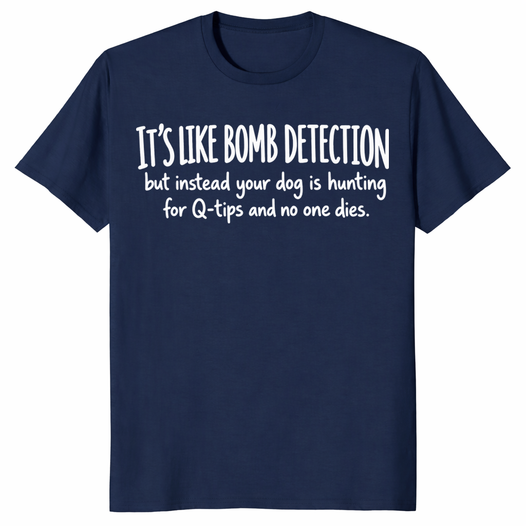 Scent work dog shirt in navy