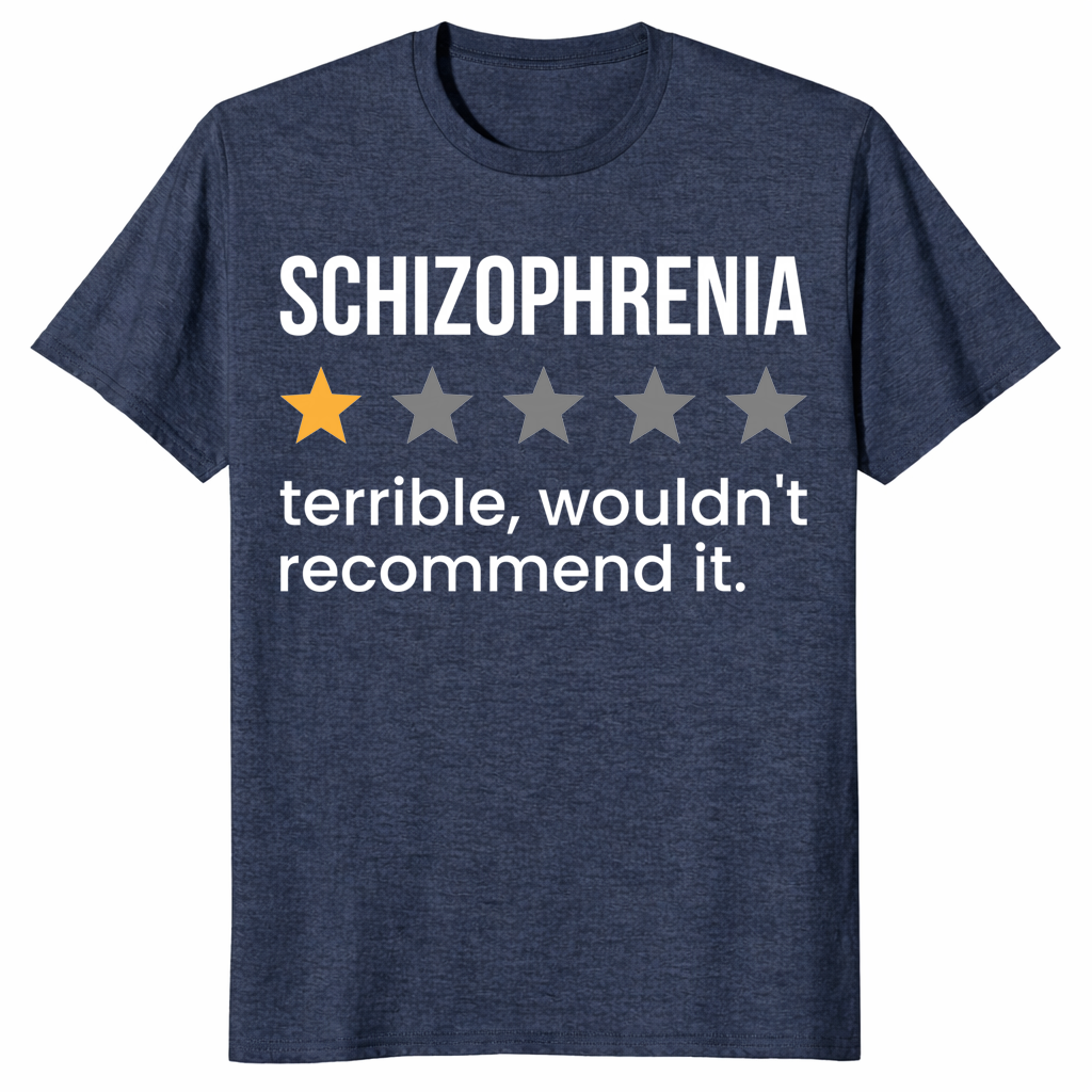 Schizophrenia Awareness Shirt in heather navy