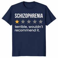 Schizophrenia Awareness Shirt in navy