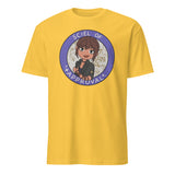 Sciel of Approval T-Shirt in daisy yellow featuring Clair Obscur Expedition 33 design by Cuccico