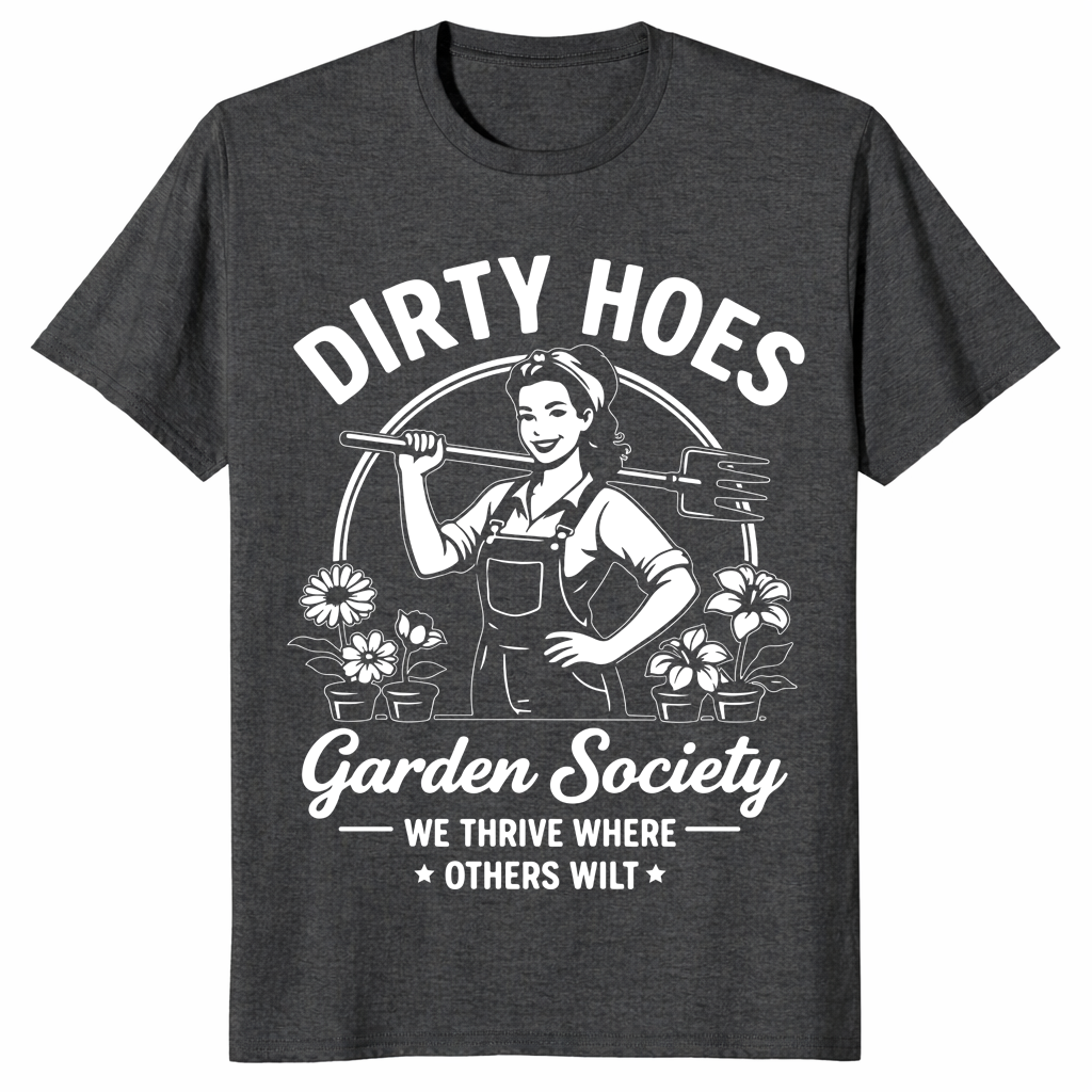 Wir gedeihen, wo andere welken Dirty Hoes Garden Society T-Shirt