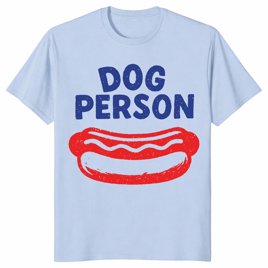 Dog Person T-Shirt | Funny Hotdog Graphic 4th Of July Cookout Tee | Cuccico